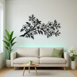 Cherry Blossom Branch Metal Wall Art | Botanical Metal Wall Decor