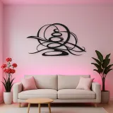 Zen Stone Arcs Metal Wall Art | Modern Abstract Metal Decor