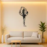 Standing Backbend Metal Wall Art | Movement Silhouette Decor