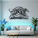 Greyhound Motion Metal Wall Art | Pet Lover Silhouette Decor