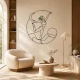 Dancer Pose Grace Metal Wall Art | Yoga and Meditation Wall Decor - lifestyle view 5
