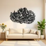 Turntable Groove Metal Wall Art | Music Room Wall Decor