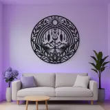 Boho Rainbow Arch Metal Wall Art | Modern Abstract Metal Decor