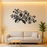 Orchid Elegance Metal Wall Art | Botanical Metal Wall Decor