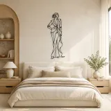 Timeless Couture Model Metal Wall Art | Fashion Figure Wall Decor - lifestyle view 2