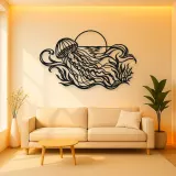 Jellyfish Drift Metal Wall Art | Coastal and Nautical Wall Decor