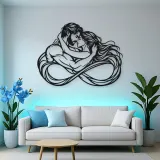 Eternal Loop Lovers Metal Wall Art | Romantic Couple Decor