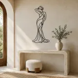 Sensual Fashion Muse Metal Wall Art | Fashion Figure Wall Decor - lifestyle view 3