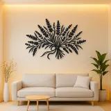 Lavender Bouquet Metal Wall Art | Botanical Metal Wall Decor