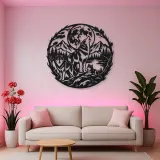 Wolf Moon Arc Metal Wall Art | Celestial Boho Wall Decor