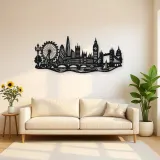 London Skyline Flow Metal Wall Art | Travel and City Wall Decor