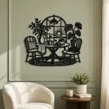 Breakfast Table Moment Metal Wall Art | Cozy Home Metal Decor - lifestyle view 2