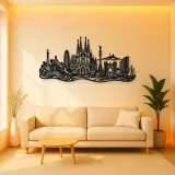 Barcelona Architecture Metal Wall Art | Travel and City Wall Decor