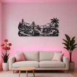 Van Life Coast Metal Wall Art | Travel and City Wall Decor
