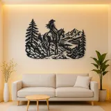 Rider on Trail Metal Wall Art | Equestrian Wall Decor