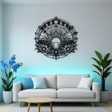 Sunrise Mandala Metal Wall Art | Spiritual Boho Metal Decor