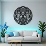 Tree Mandala Fusion Metal Wall Art | Botanical Metal Wall Decor