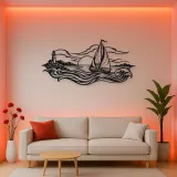 Sailboat Horizon Metal Wall Art | Coastal and Nautical Wall Decor