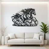 Galloping Dust Flow Metal Wall Art | Equestrian Wall Decor