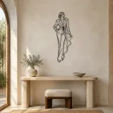 Luxury Fashion Silhouette Metal Wall Art | Fashion Figure Wall Decor - lifestyle view 3