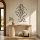 Studio Fashion Pose Metal Wall Art | Fashion Figure Wall Decor - lifestyle view 3