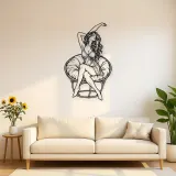Morning Stretch Metal Wall Art | Movement Silhouette Decor