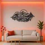 Ocean Mountain Fusion Metal Wall Art | Coastal and Nautical Wall Decor