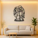 Poodle Elegant Pose Metal Wall Art | Pet Lover Silhouette Decor