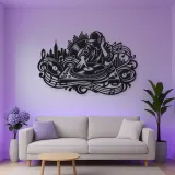 Turntable Groove Metal Wall Art | Music Room Wall Decor