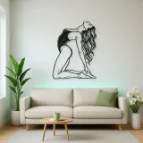 Arched Back Pose Metal Wall Art | Movement Silhouette Decor