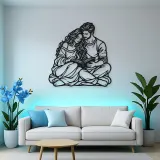 Reading Together Metal Wall Art | Cozy Home Metal Decor