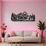 Mountain Camper Journey Metal Wall Art | Travel and City Wall Decor