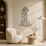 Elegant Evening Couple Metal Wall Art | Romantic Couple Decor - lifestyle view 5