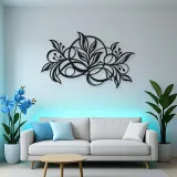 Botanical Abstract Fusion Metal Wall Art | Modern Abstract Metal Decor