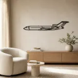 727 Airplane Silhouette Metal Wall Art, Metal Aircraft Silhouette, Aviation Wall Decor, Aviator Decor - lifestyle view 5