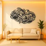 Koi Water Flow Metal Wall Art | Coastal and Nautical Wall Decor
