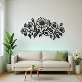 Daisy Chain Metal Wall Art | Botanical Metal Wall Decor