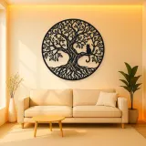Tree with Cat Metal Wall Art | Pet Lover Silhouette Decor
