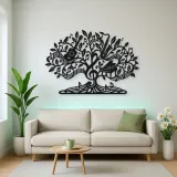 Music Note Tree Metal Wall Art | Music Room Wall Decor