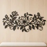 Endless Floral Vine Metal Wall Art | Botanical Metal Wall Decor - lifestyle view 5
