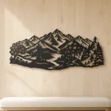 Four Seasons Peaks Metal Wall Art | Modern Abstract Metal Decor - lifestyle view 5