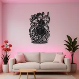 Cello Curve Metal Wall Art | Music Room Wall Decor