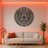 Butterfly Mandala Metal Wall Art | Spiritual Boho Metal Decor