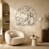 Stargazing Lovers Metal Wall Art | Romantic Couple Decor - lifestyle view 5