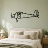 Luscombe 8A Airplane Silhouette Metal Wall Art, Metal Aircraft Silhouette, Aviation Wall Decor, Aviator Decor - lifestyle view 2