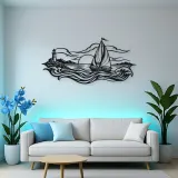 Sailboat Horizon Metal Wall Art | Coastal and Nautical Wall Decor