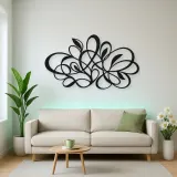 Sculptural Loop Garden Metal Wall Art | Modern Abstract Metal Decor