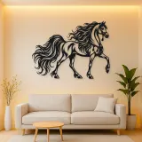 Arabian Horse Profile Metal Wall Art | Equestrian Wall Decor