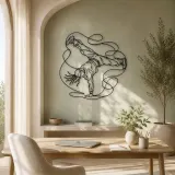 Breakdance Windmill Metal Wall Art | Dance Silhouette Wall Decor - lifestyle view 4