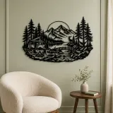 Camper Van Forest Metal Wall Art | Travel and City Wall Decor - lifestyle view 2
